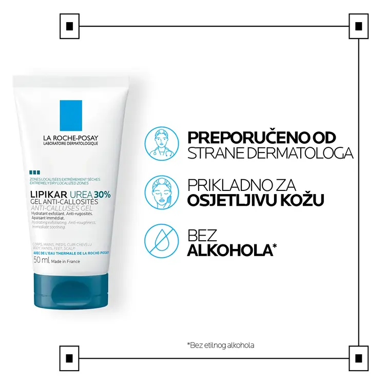 La Roche-Posay Lipikar Gel Urea 30%, 50 ml