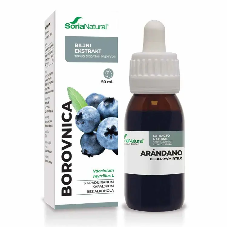 Soria Natural Borovnica ekstrakt 50 ml kapi