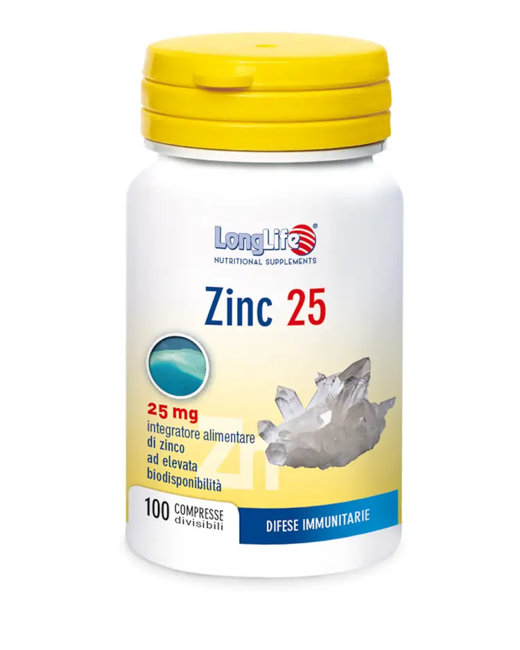 LongLife Zinc 25, dodatak prehrani sa cinkom za imunitet