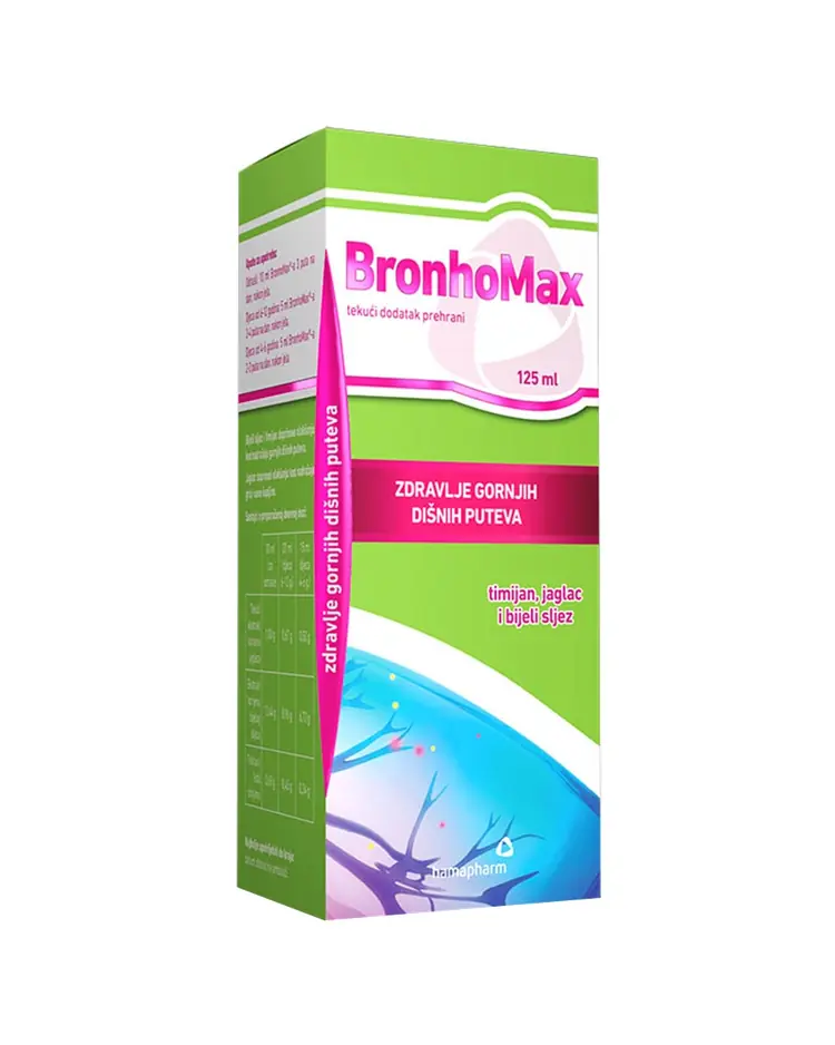 BronhoMax sirup za zdravlje gornjih dišnih puteva, 200 ml