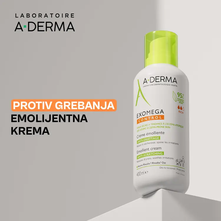 A-Derma Exomega Control emolijentna krema, 400 ml