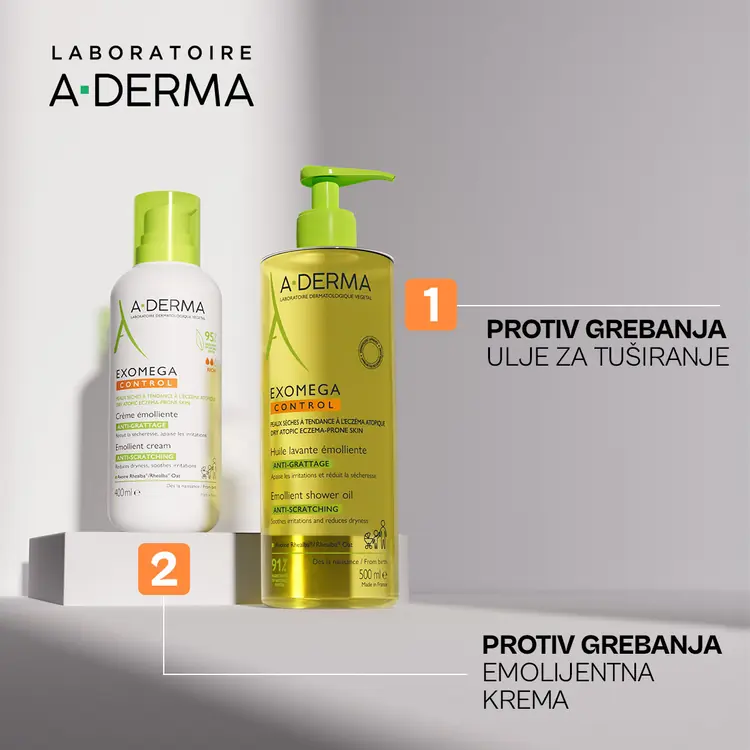 A-Derma Exomega Control emolijentna krema, 400 ml