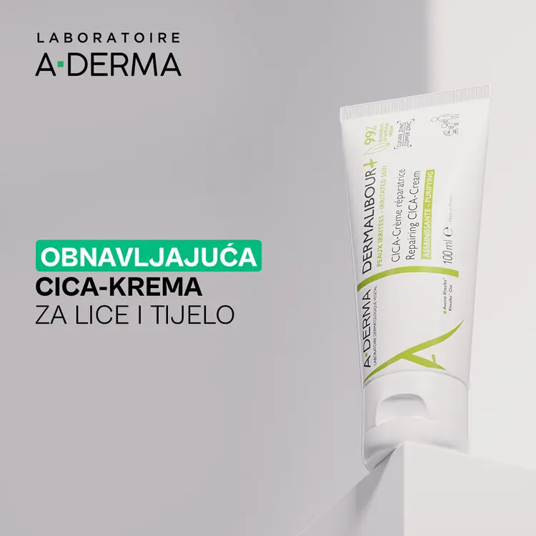 A-Derma Dermalibour+ obnavljajuća CICA-krema, 100 ml