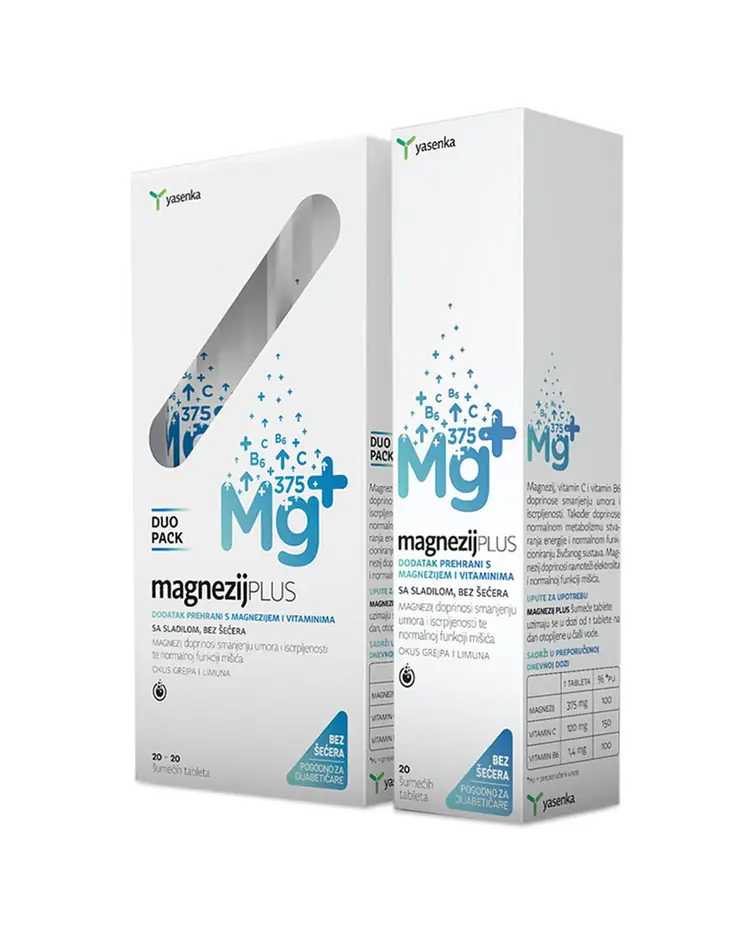 Yasenka Magnezij plus 375   šumeće tablete