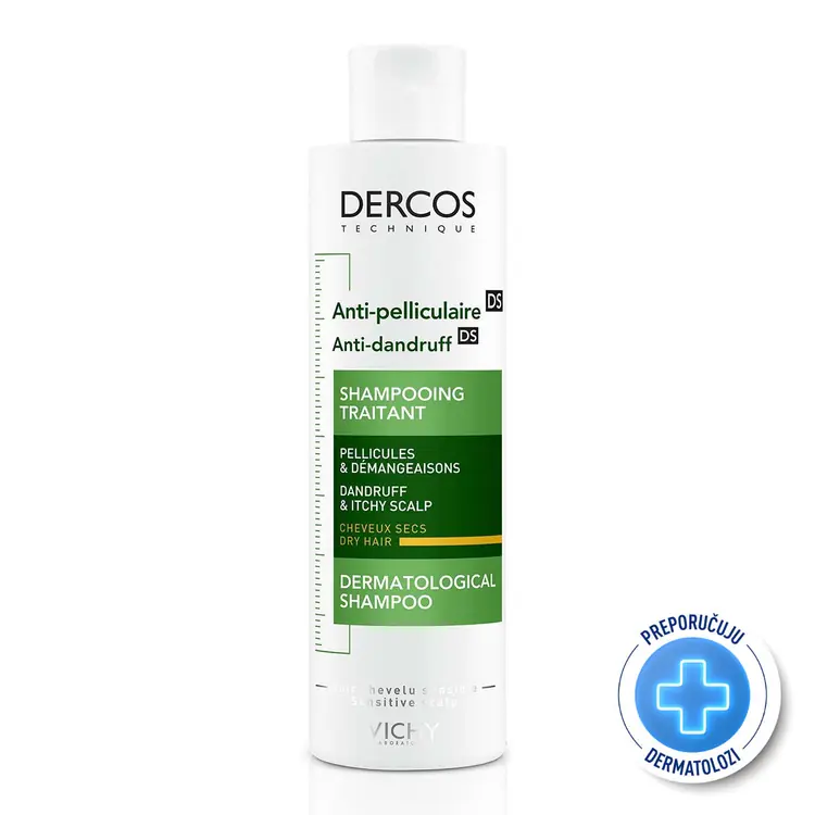 Vichy Dercos šampon protiv prhuti za suhu kosu 390 ml