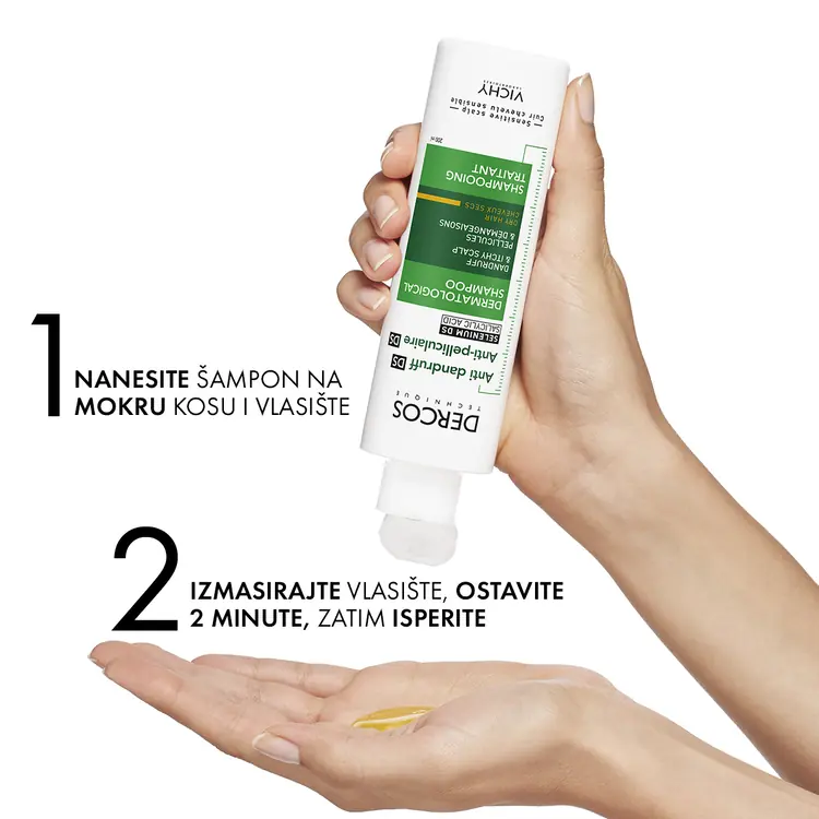 Vichy Dercos šampon protiv prhuti za suhu kosu 390 ml