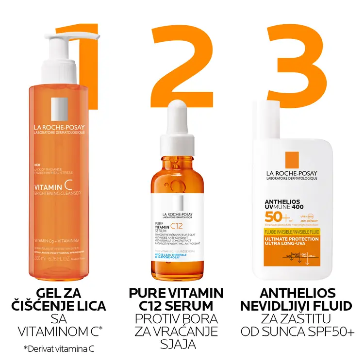 La Roche-Posay Vitamin C gel za čišćenje, 200 ml