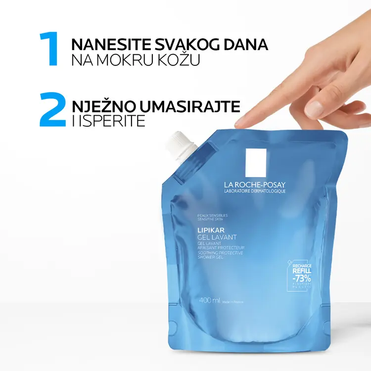 La Roche-Posay Lipikar Gel Lavant, 400 ml refill