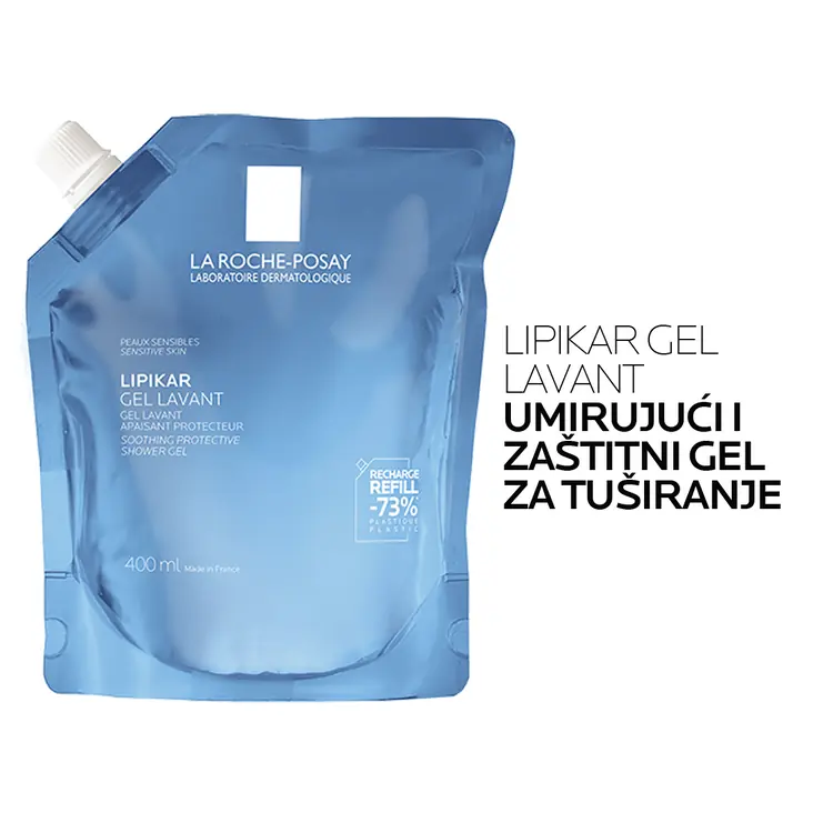 La Roche-Posay Lipikar Gel Lavant, 400 ml refill