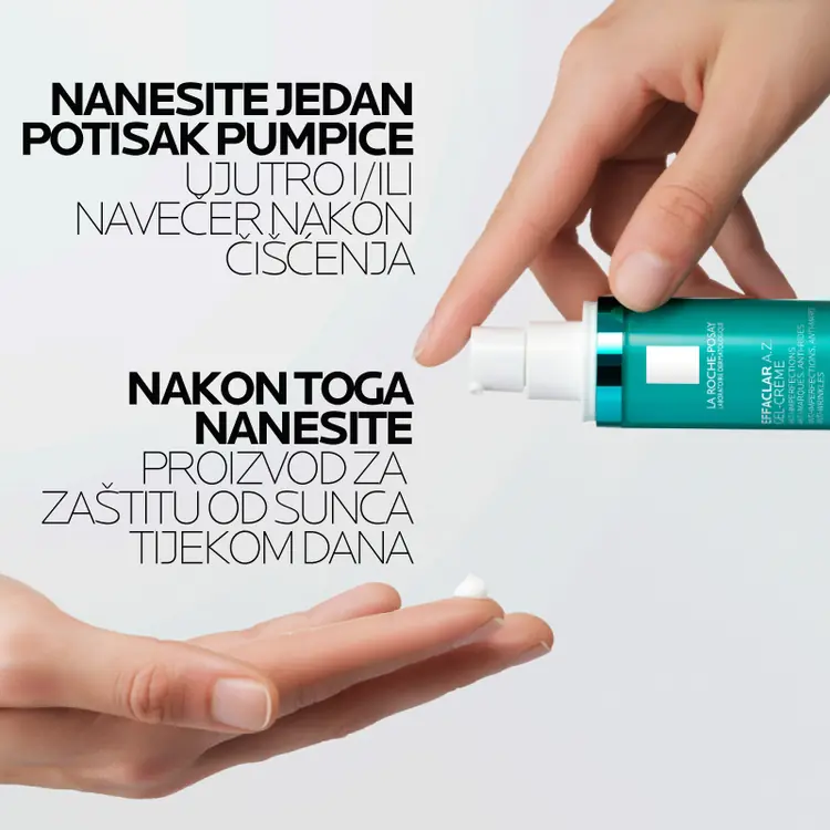 La Roche-Posay Effaclar A.Z. gel-krema, 40 ml