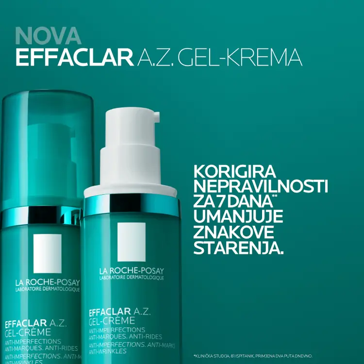 La Roche-Posay Effaclar A.Z. gel-krema, 40 ml