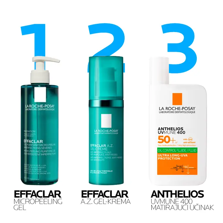 La Roche-Posay Effaclar A.Z. gel-krema, 40 ml