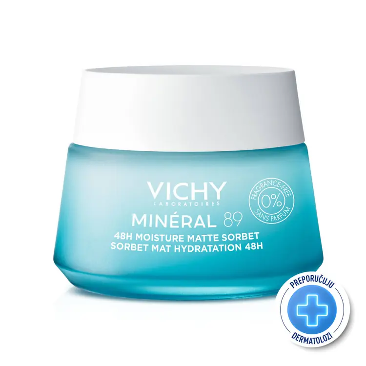 Vichy Minéral 89 Matte sorbet, 50 ml