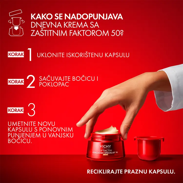 Vichy Liftactiv Collagen Specialist 16 dnevna krema SPF50, 50 ml