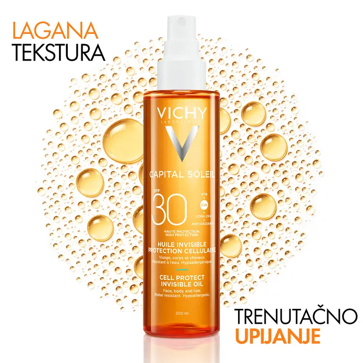 Vichy Capital Soleil Zaštitno ulje SPF30, 200 ml