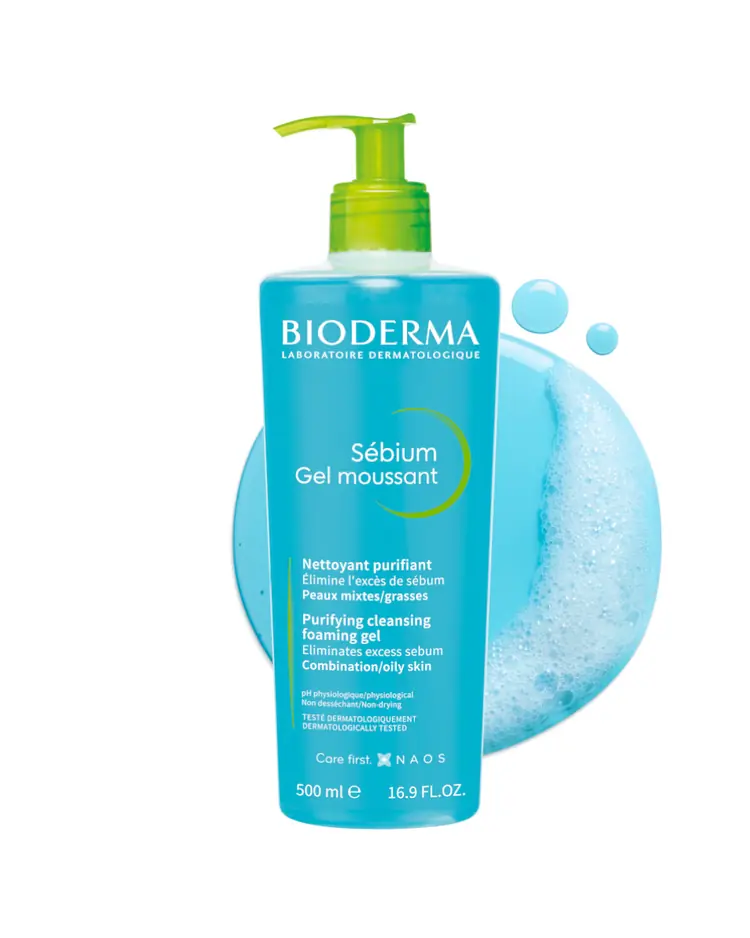 Bioderma Sebium Gel moussant, 500 ml