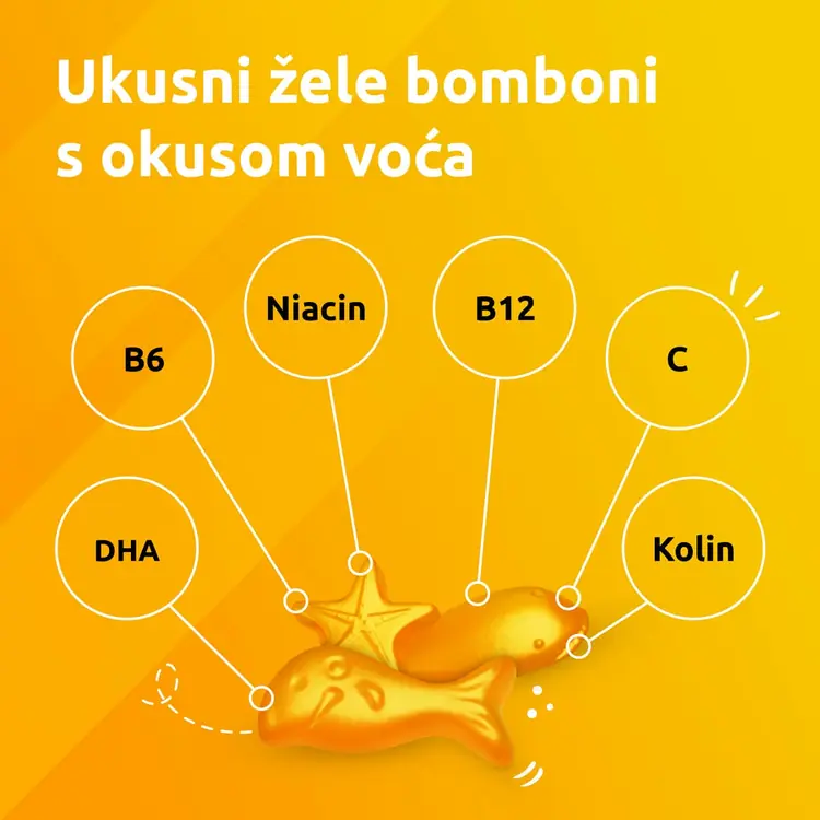 Supradyn Kids Omega-3, 60 žele bombona
