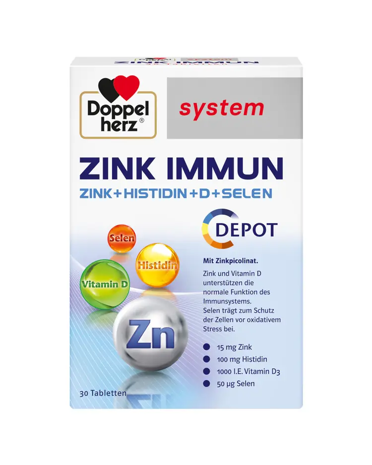 Doppelherz®system Cink Immun DEPO, 30 tableta