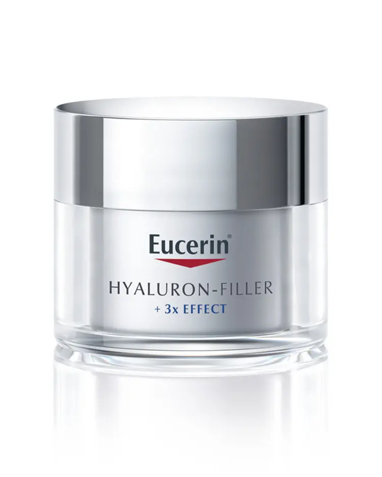 Eucerin Hyaluron-Filler set za pružanje 3x učinka protiv starenja za suhu kožu, 50 ml + 15 ml