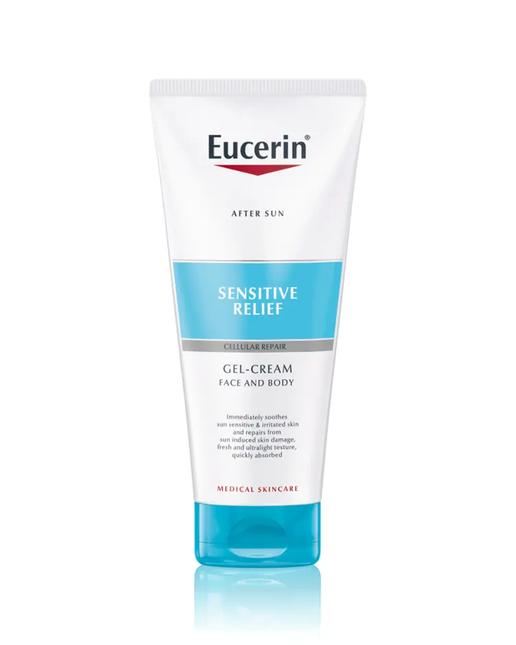 Eucerin SPF set za kožu sklonu alergijama na sunce PROMO, 150 ml + 200 ml