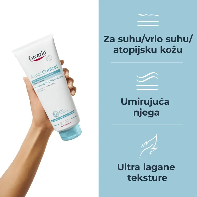 Eucerin AtopiControl umirujući hidratantni losion za lice i tijelo, 400 ml