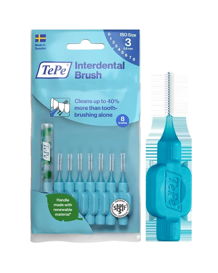 TePe Original Interdentalne četkice Plava vel. 3 / 0,6 mm, 8 komada