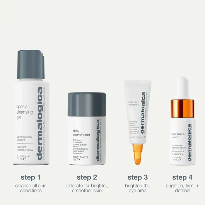 Dermalogica Cleanse + Brighten set, 50 ml + 13 g + 10 ml + 6 ml