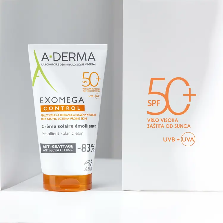 A-Derma Exomega Control SPF 50+, 150 ml