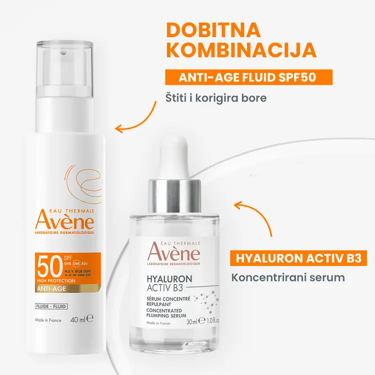 Eau Thermale Avène Visoka zaštita Anti-age fluid SPF 50, 40 ml