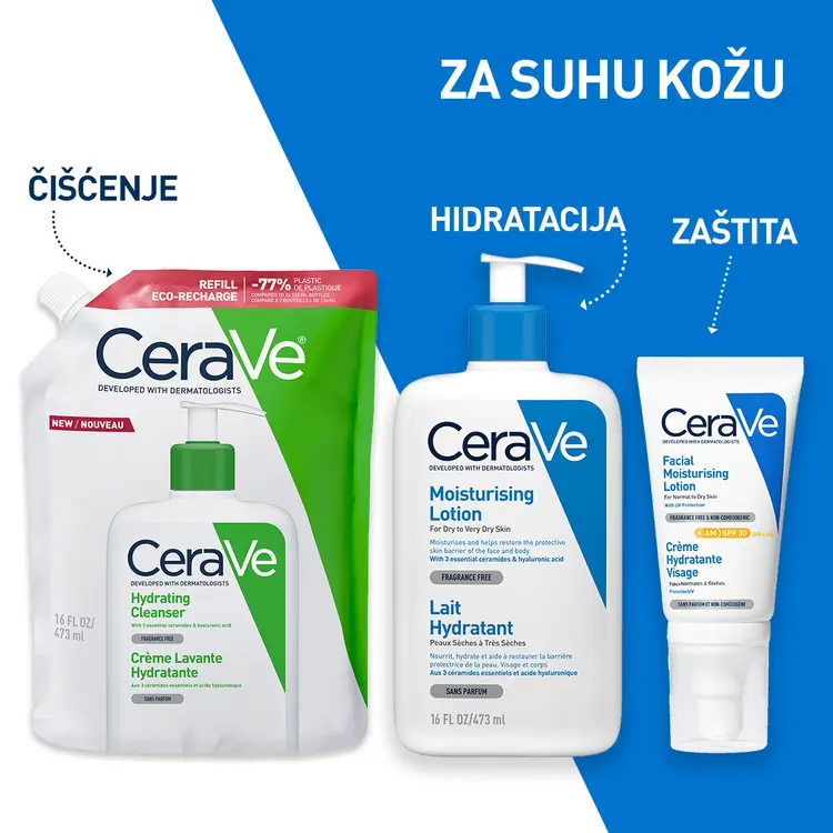 CeraVe Hidratantna emulzija za čišćenje, 473 ml refill
