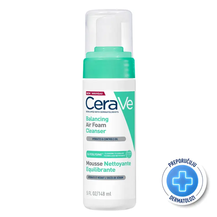 CeraVe Balancing Air Foam čistač, 148 ml
