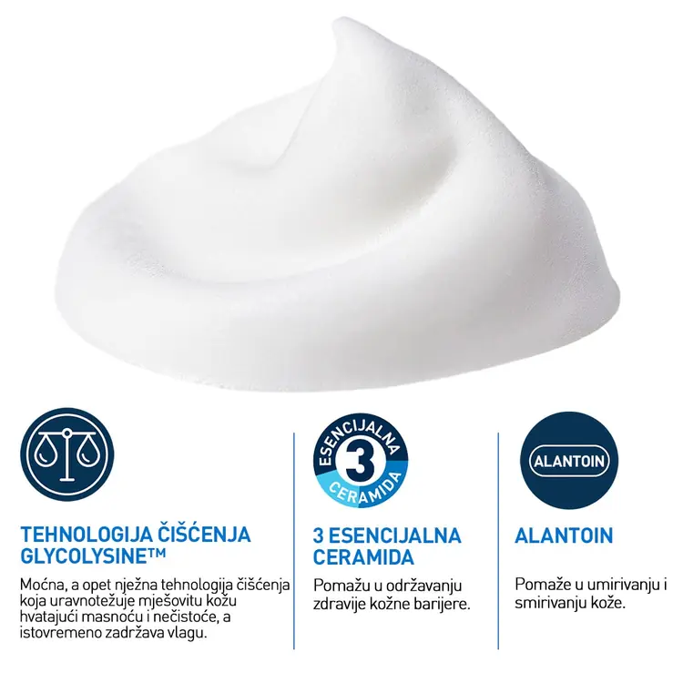 CeraVe Balancing Air Foam čistač, 148 ml