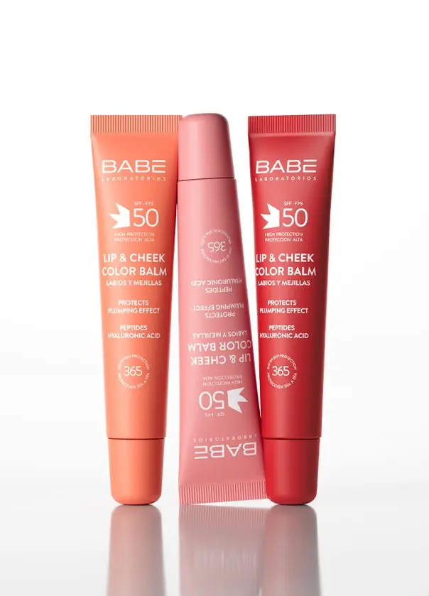 Lab. BABÉ Sun Lip&Cheek Color Balm Red SPF50, 20 ml