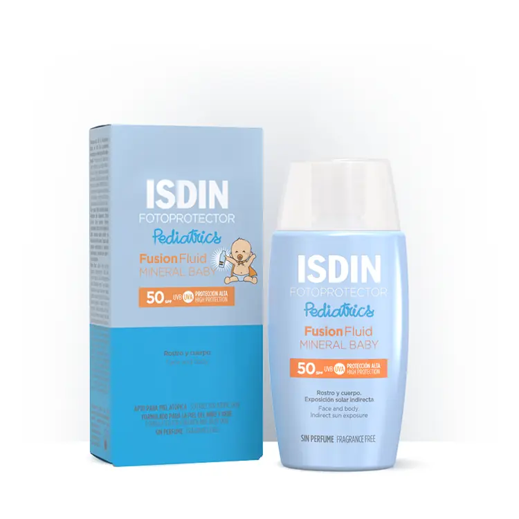 ISDIN Fotoprotector Fusion Fluid Mineral Baby Pediatrics SPF 50, 50 ml