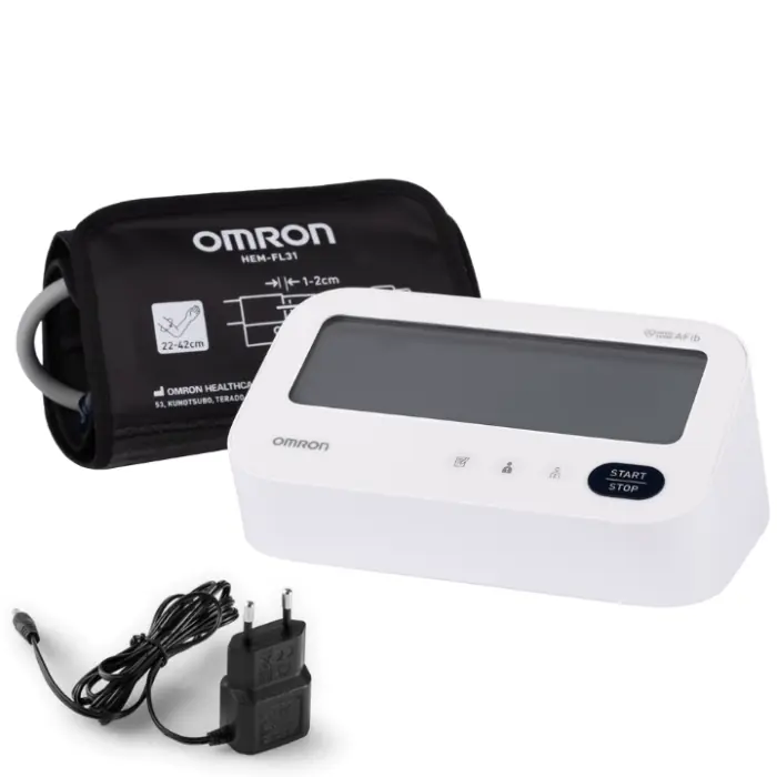 Omron M3 Comfort AFib tlakomjer za nadlakticu s adapterom, 1 tlakomjer + 1 adapter