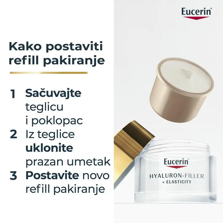 Eucerin Hyaluron-Filler + Elasticity noćna njega Refill, 50 ml