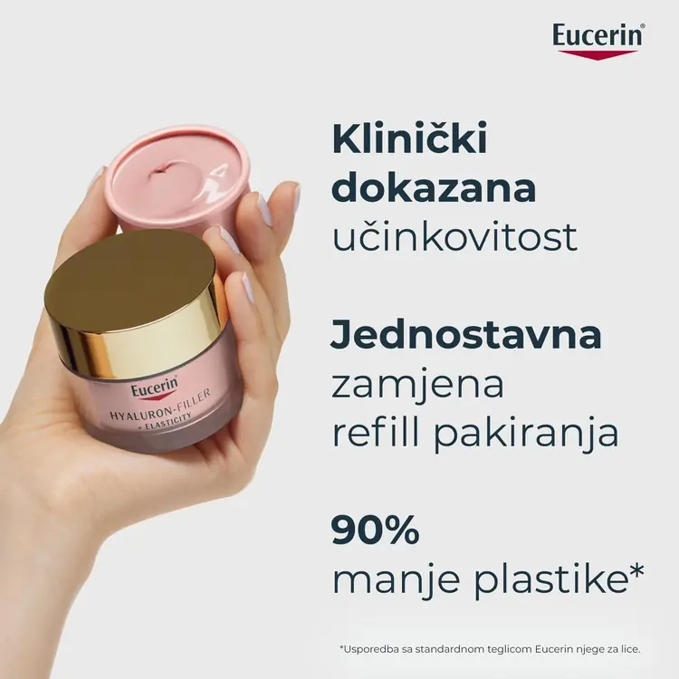 Eucerin Hyaluron-Filler + Elasticity Rosé dnevna njega SPF 30 Refill, 50 ml