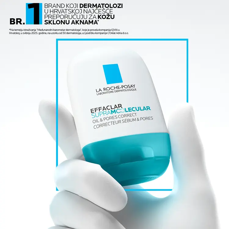 La Roche-Posay Effaclar Supramolecular gel za korekciju vidljivosti pora i viška sebuma, 40 ml