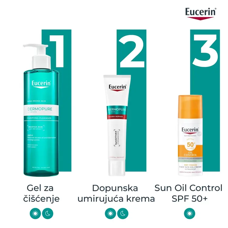 Eucerin Dermopure Clinical dopunska umirujuća krema, 40 ml