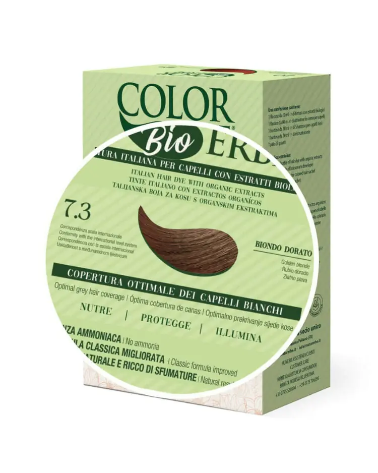 Color Erbe BIO boja za kosu, nijansa 7.3 (zlatno plava) 1 kom