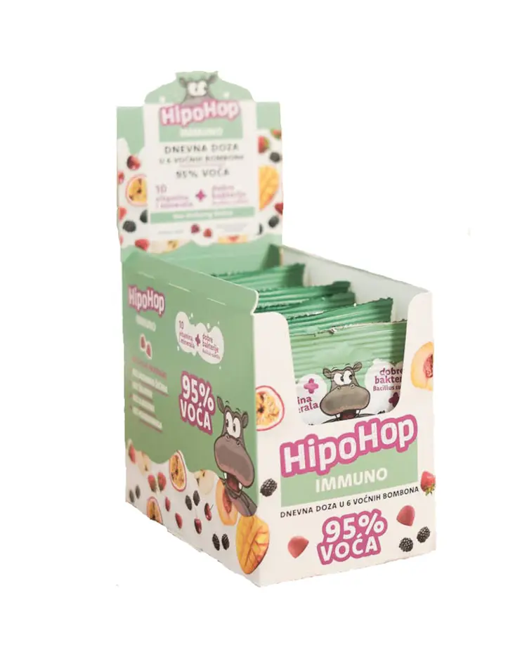 HipoHop IMMUNO, 12 kutija x 6 gumenih bombona