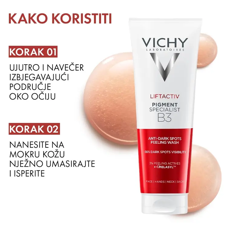 Vichy Liftactiv Pigment Specialist B3 Piling gel protiv tamnih mrlja, 125 ml