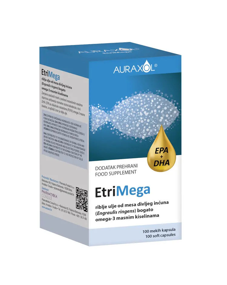 Auraxol EtriMega, 100 mekih kapsula