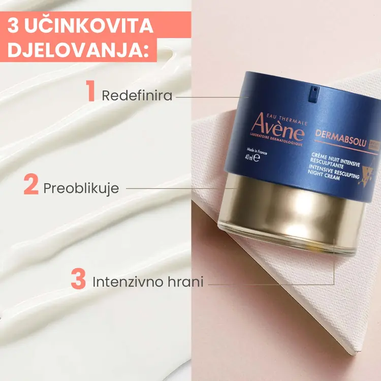 Eau Thermale Avène DERMABSOLU Intenzivna noćna krema za preoblikovanje, 40 ml