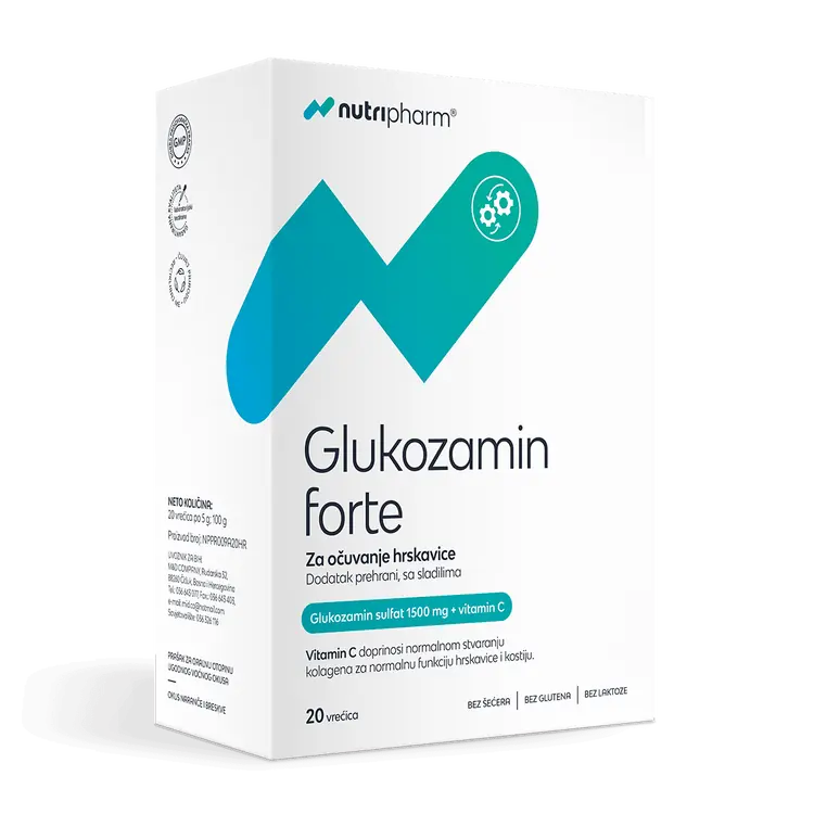 Nutripharm Glukozamin forte, 20 vrećica
