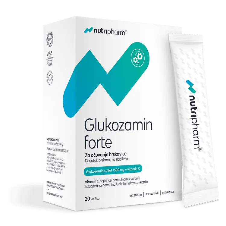 Nutripharm Glukozamin forte, 20 vrećica