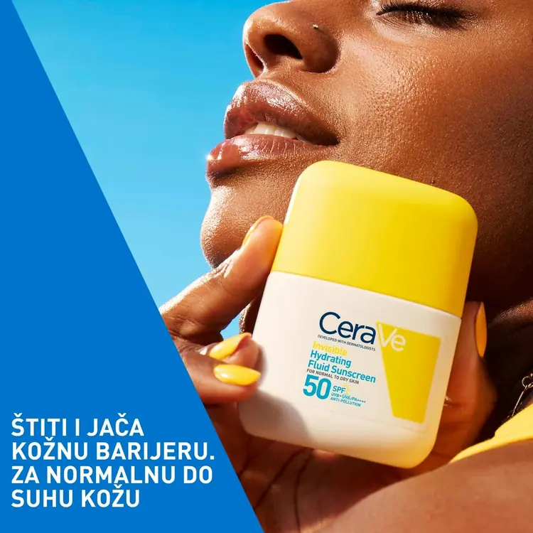 CeraVe Nevidljivi hidratantni fluid za zaštitu od sunca, SPF 50, visoka zaštita, 50 ml