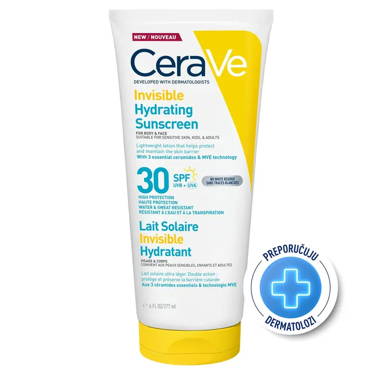 CeraVe Nevidljivi losion za zaštitu od sunca, SPF 30, visoka zaštita, 177 ml