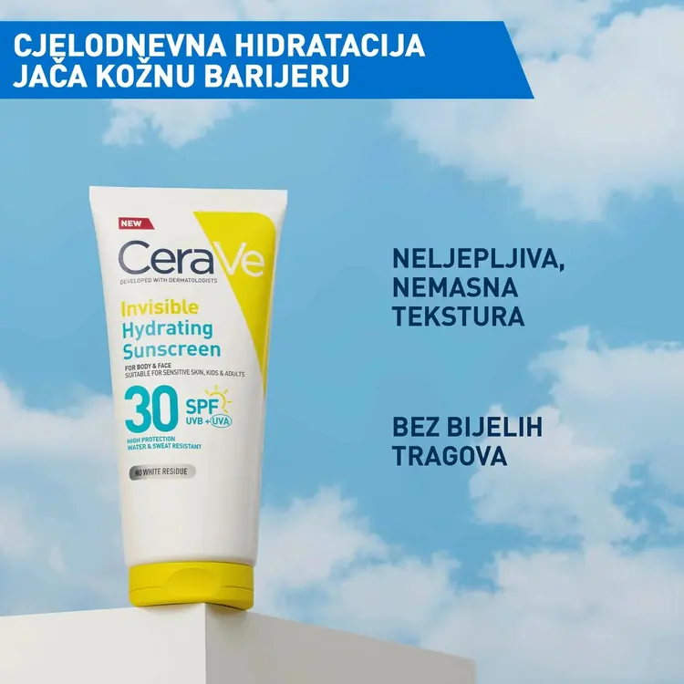 CeraVe Nevidljivi losion za zaštitu od sunca, SPF 30, visoka zaštita, 177 ml