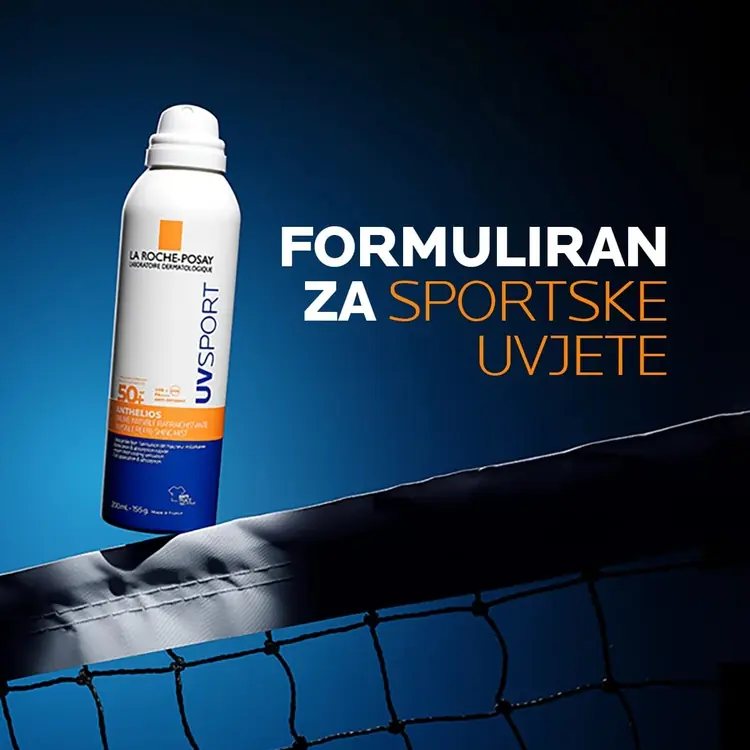 La Roche-Posay ANTHELIOS UV SPORT NEVIDLJIV OSVJEŽAVAJUĆI SPREJ ZA ZAŠTITU OD SUNCA SPF50+, 200 ml